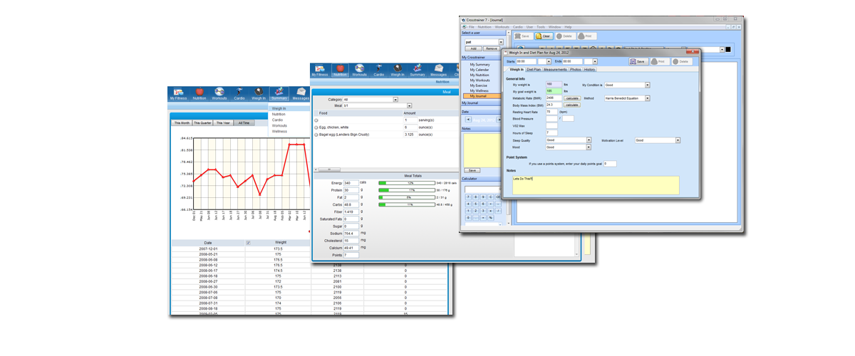 crosstrainer diet software